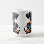 Mug Chiot Doberman Pinscher tenant un ballon  (Centre)