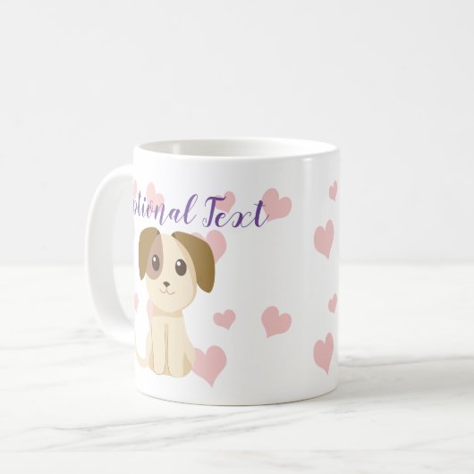 Mug Chiot doux (Devant gauche)