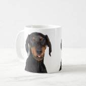 Mug Chiot drôle de pincher de dobermann (Devant gauche)