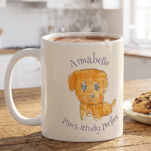 Chiot golden retriever adorable - Art pour enfants