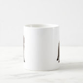 Mug Chiot gros de Labrador de chocolat (Centre)