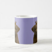 Mug Chiot Labrador en argent dans Gold Crown Cute (Centre)