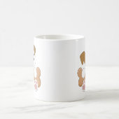 Mug Chiot mignon avec un casse-croûte (Centre)