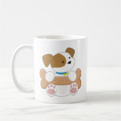 Mug Chiot mignon avec un casse-croûte (Gauche)