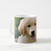 Mug Chiot mignon de Goldie de chien avec du charme, (Devant gauche)
