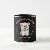 Mug Chiot mignon souriant (Centre)