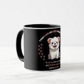 Mug Chiot mignon souriant (Devant gauche)