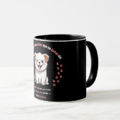 Mug Chiot mignon souriant (Devant droit)