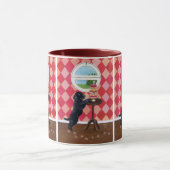 Mug Chiot noir de laboratoire avec des petits gâteaux (Centre)