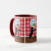 Mug Chiot noir de laboratoire avec des petits gâteaux (Devant gauche)