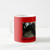Mug Chiot noir de labrador retriever (Devant gauche)