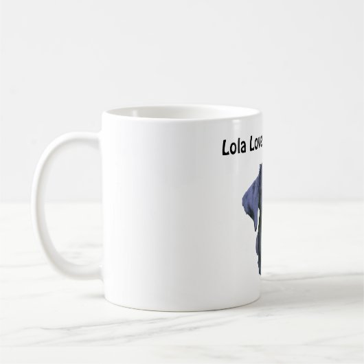 Mug Chiot noir de labrador retriever (Gauche)