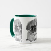 Mug Chiot Pékinois (Devant gauche)