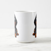 Mug Chiot Rottweiler en Sweatshirt à capuchon (Centre)