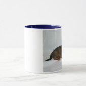 Mug Chiot rouge foncé de teckel (Centre)