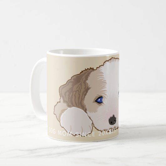 Mug Chiot Sleeping Furry Baby (Devant gauche)