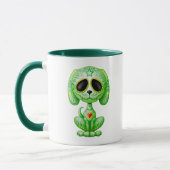 Mug Chiot vert de sucre de zombi (Gauche)