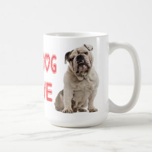 Mug Chiots Bouledogue Anglais Rouge Coeur d'Amour