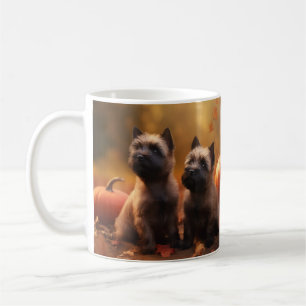 Mug Chiots Cairn Terrier Délice d'Automne Citrouille