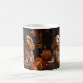 Mug Chiots Cocker Spaniel Automne Délice Citrouille (Centre)