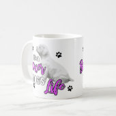 Mug Chiots de boxeur - chien blanc de boxeur (Devant gauche)