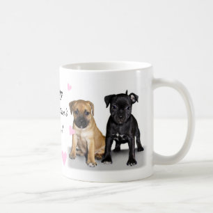 Mug Chiots de bull-terrier du Staffordshire