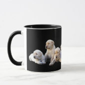 Mug Chiots de Labrador - customisés (Gauche)