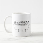 Mug Chiots de Pitbull dans le baquet - illustration (Gauche)