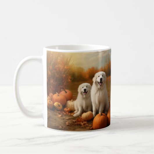 Mug Chiots des Pyrénées Délice d'Automne Citrouille (Gauche)