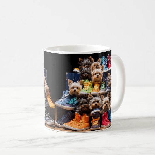 Mug Chiots et chaussures mignons (Devant droit)