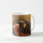 Mug Chiots Griffon à poil dur pointer en Automne (Devant droit)