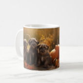 Mug Chiots Griffon à poil dur pointer en Automne (Devant gauche)