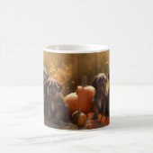 Mug Chiots Griffon à poil dur pointer en Automne (Centre)