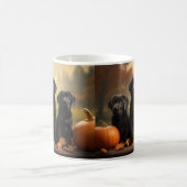Mug Chiots Labrador Délice d'Automne Citrouille (Centre)