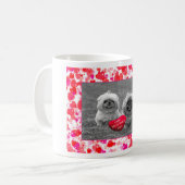 Mug Chiots Pekingese souhaitant Heureuse Sainte-Valent (Devant gauche)