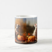 Mug Chiots Pitbull Délice d'Automne Citrouille (Centre)
