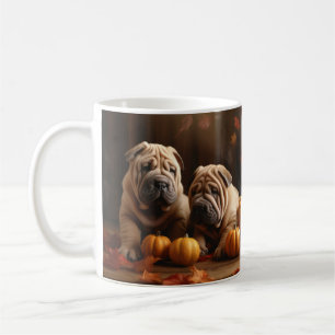 Mug Chiots Shar Pei Délice d'Automne Citrouille