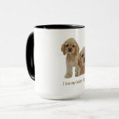 Mug Chiots spaniels Cocker (Devant gauche)