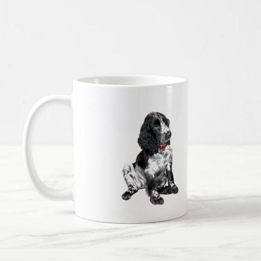 Mug Chiots Springer Spaniel Anglais - noir et blanc (Gauche)