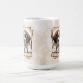 Mug Chiots St-Bernard et Fleurs (Centre)