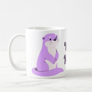 Mug Chiotte Licorne Debout Loutre De Mer Violette