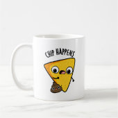 Mug Chip Arrive Funny Poop Pun (Gauche)
