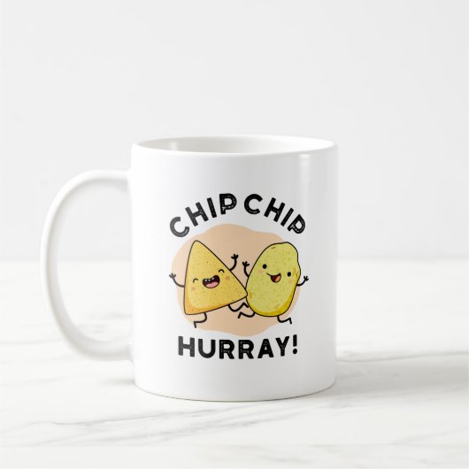Mug Chip Hooray Drôle Happy Crisps Pun (Gauche)