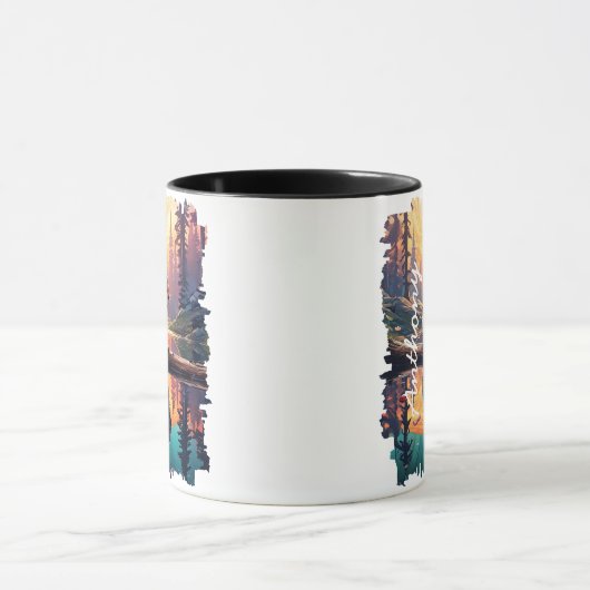 Mug Chipmunk à Sunset Lake Reflection (Centre)