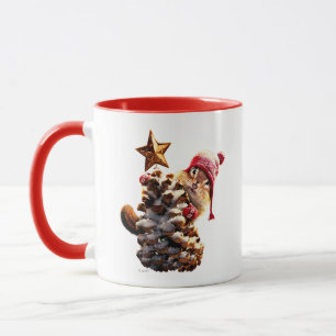 Mug Chipmunk Avec Pine Cone Tree