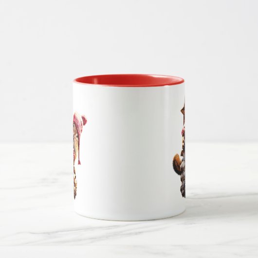 Mug Chipmunk Avec Pine Cone Tree (Centre)
