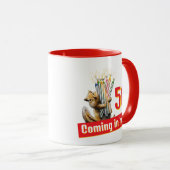 Mug Chipmunk Birthday Candles (Devant droit)