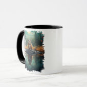 Mug Chipmunk sur Rock Forest Reflection (Devant gauche)