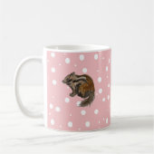 Mug Chipmunk Wilderness peinture de Noël (Gauche)