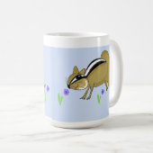 Mug Chipmunks avec fleurs (Devant droit)